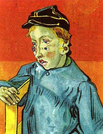 Vincent Van Gogh skolpojke Norge oil painting art